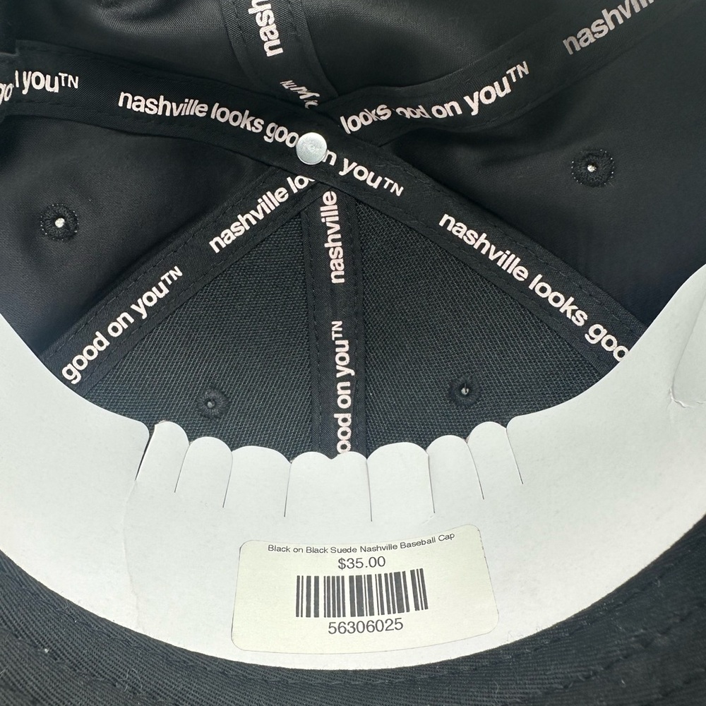 Black suede Hat - Picture 4 of 4